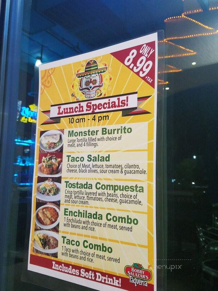 Bobby Salazar's Mexican Restaurant - Fresno, CA menu_pic