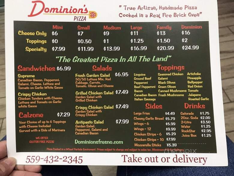 Dominion Pizza - Fresno, CA