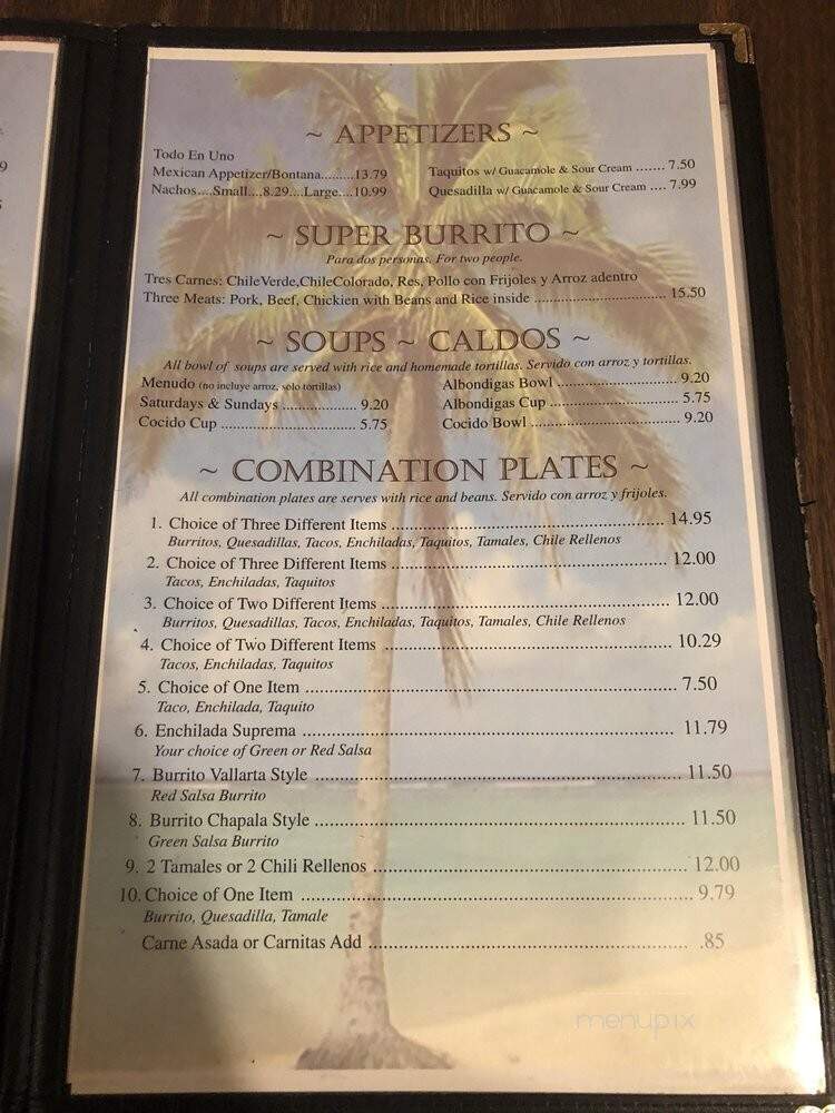 Guadalajara Restaurant - Fresno, CA menu_pic