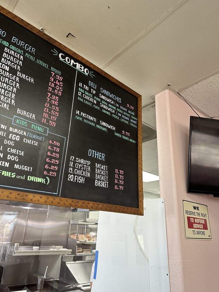 Triple A Burger - Fresno, CA menu_pic