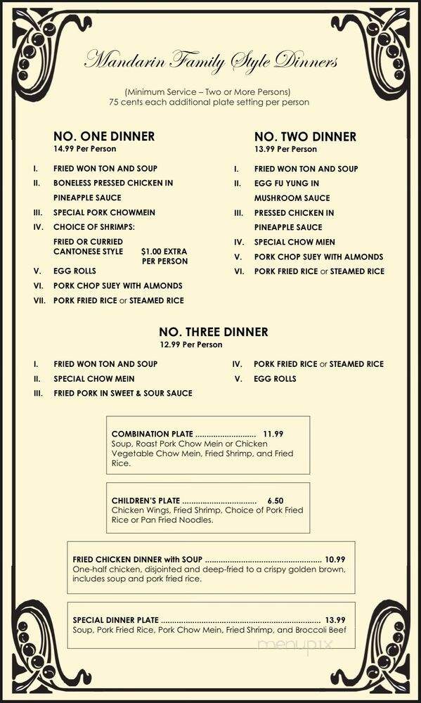 Golden Restaurant - Fresno, CA menu_pic
