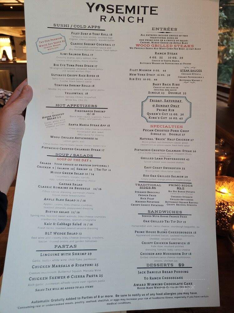 Yosemite Ranch Curbside Exp - Fresno, CA menu_pic
