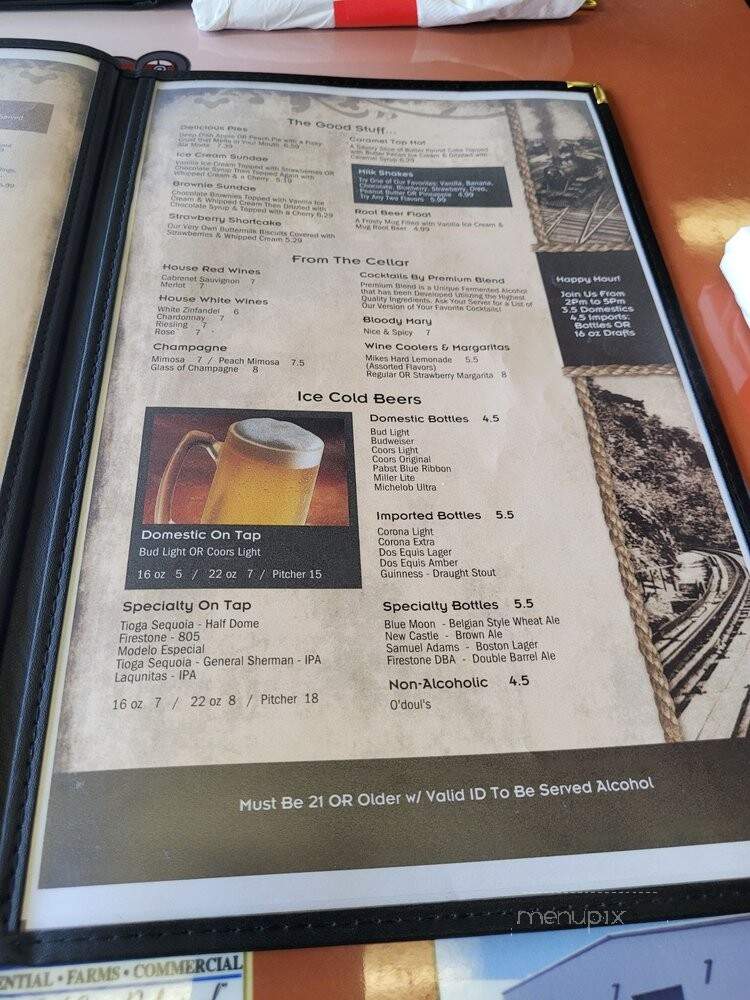 Railway Cafe - Clovis, CA menu_pic
