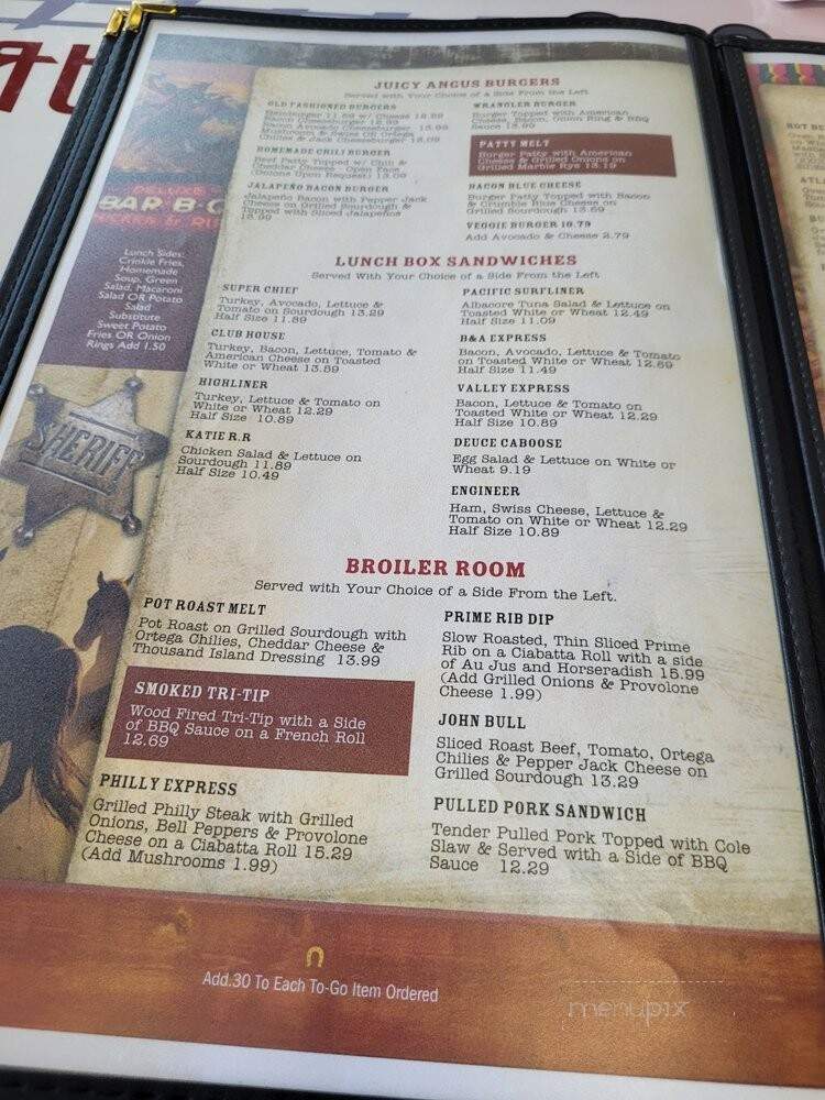 Railway Cafe - Clovis, CA menu_pic