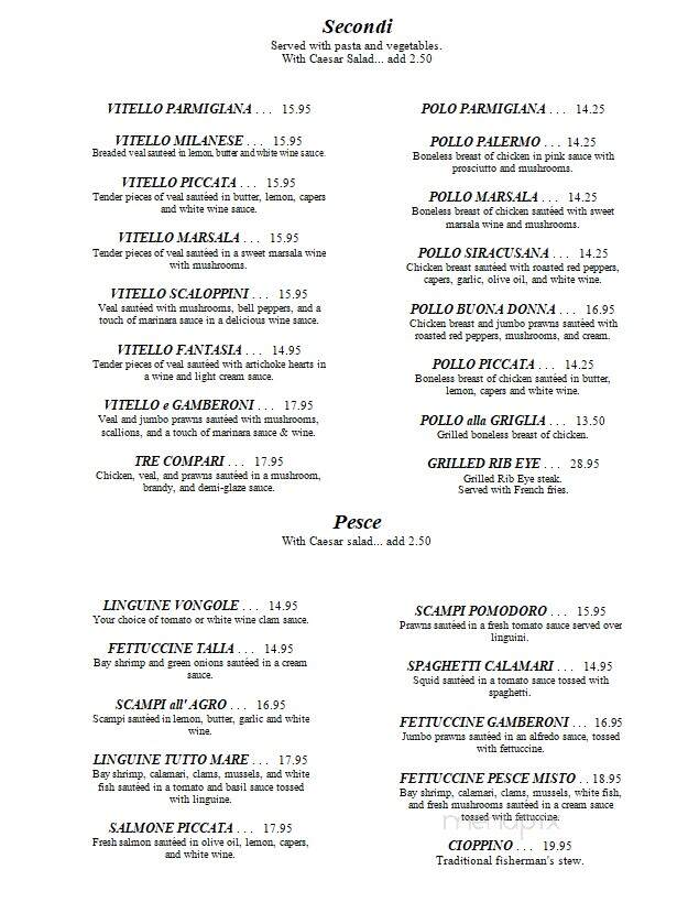Andiamo Bar & Grill - Clovis, CA menu_pic