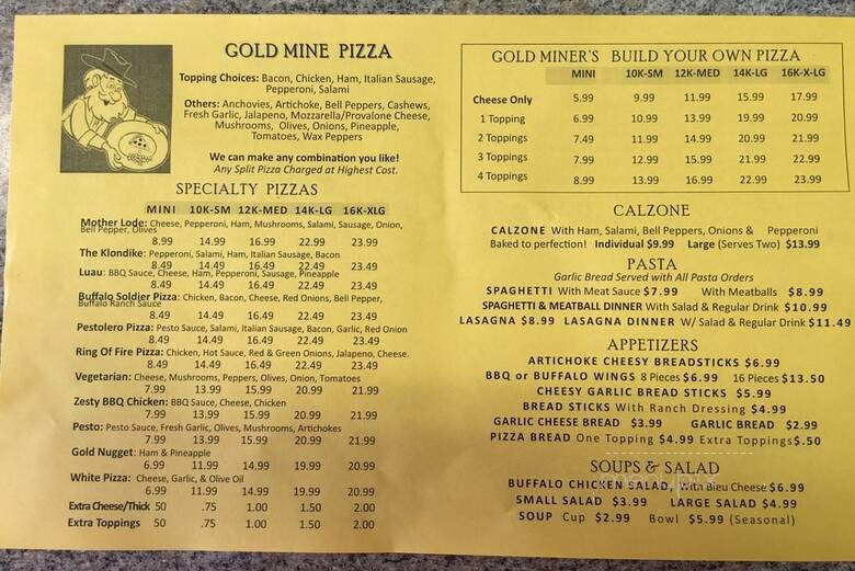Gold Mine Pizza - Coarsegold, CA