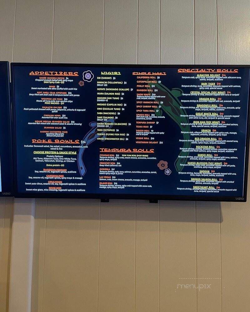 Sansei Japanese Restaurant - Reedley, CA menu_pic