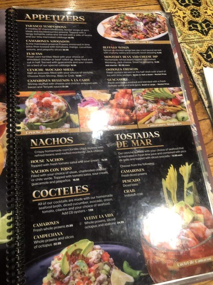 El Tarasco - Visalia, CA menu_pic