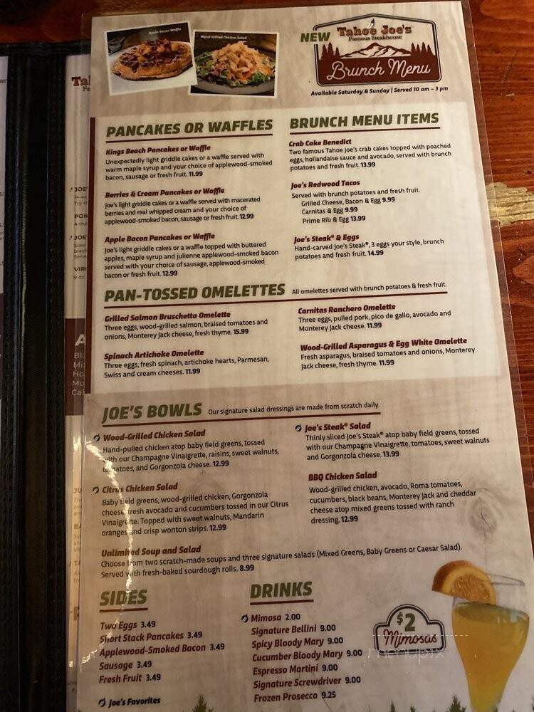 Tahoe Joe's Famous Steakhouse - Visalia, CA menu_pic