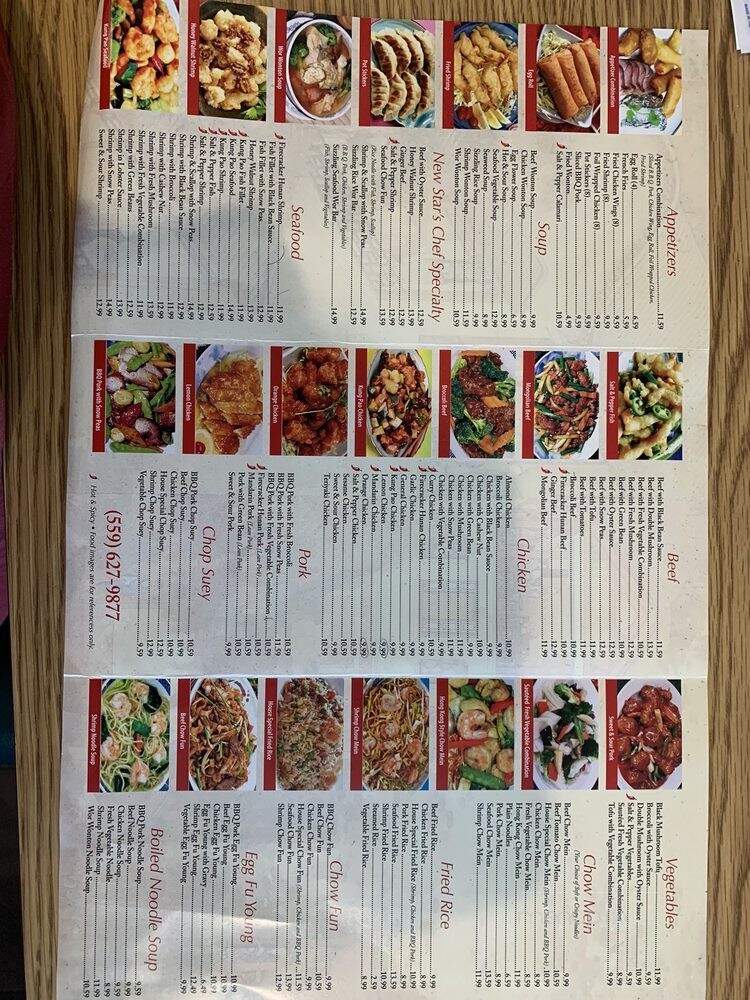 New Star Chinese Restaurant - Visalia, CA menu_pic