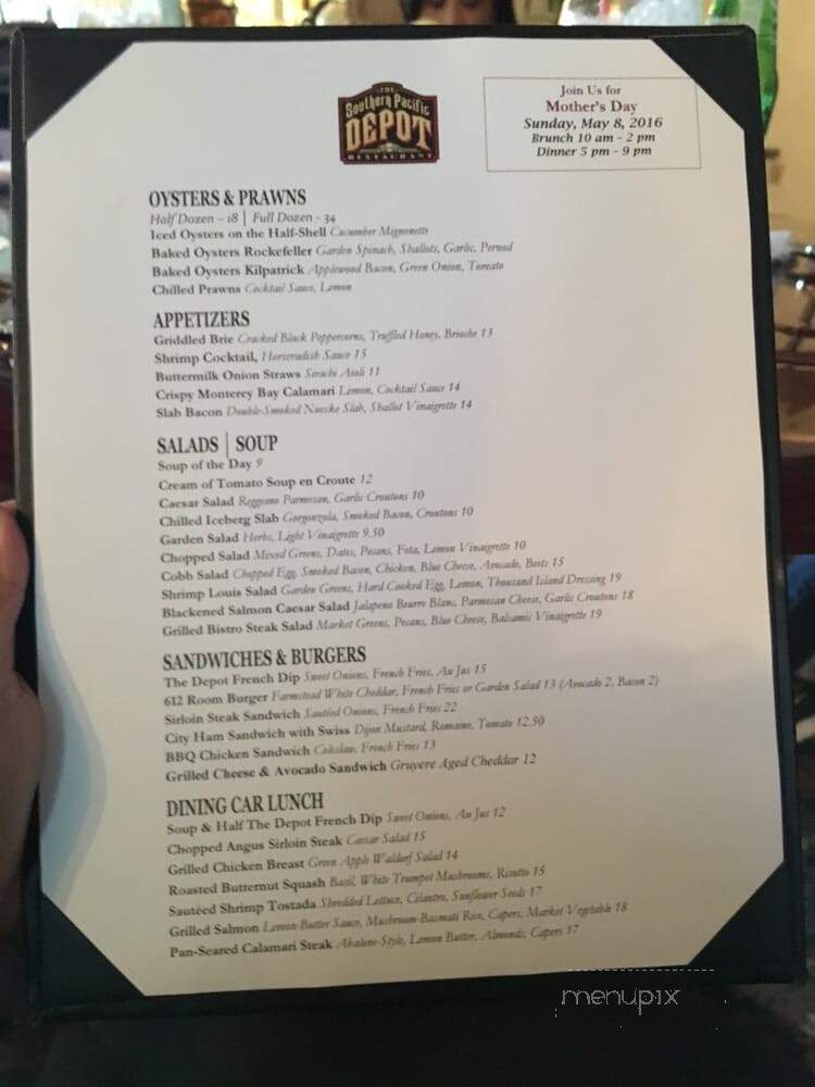 Depot Restaurant - Visalia, CA menu_pic