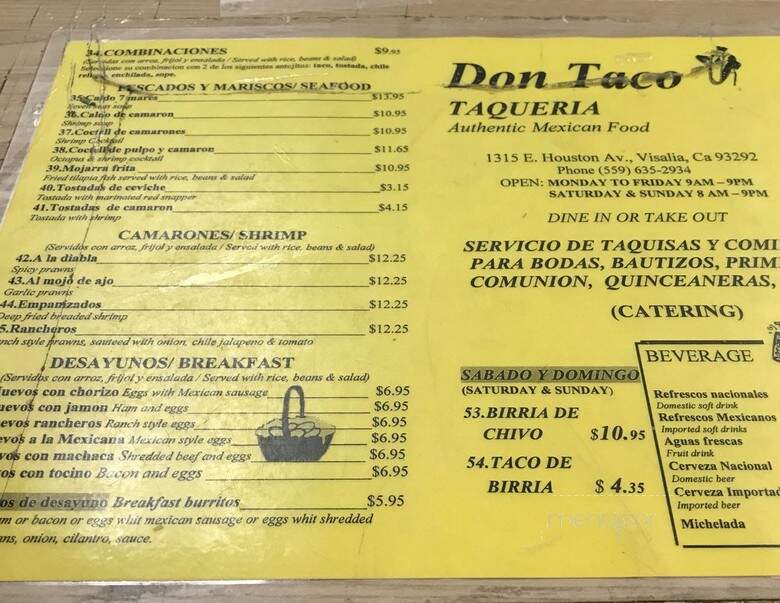 Don Taqueria Taco - Visalia, CA