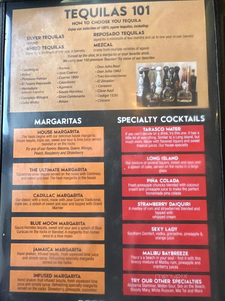 El Tarasco - Visalia, CA menu_pic