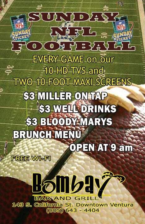 Bombay Bar & Grill - Ventura, CA menu_pic