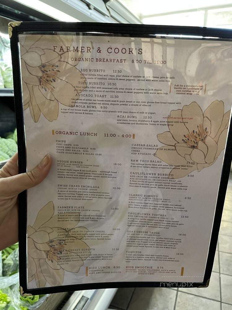 Farmer & The Cook Market - Ojai, CA menu_pic