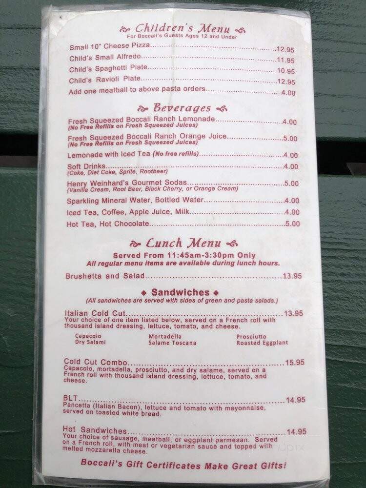 Boccali's Restaurant - Ojai, CA