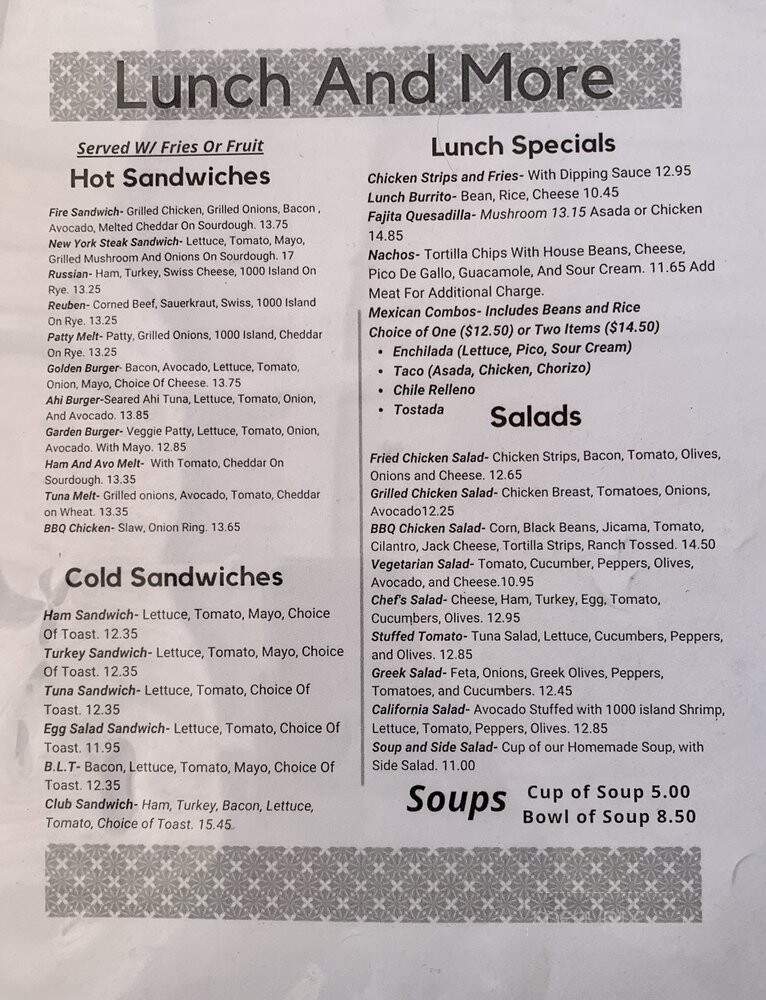 Golden Egg Cafe - Ventura, CA menu_pic