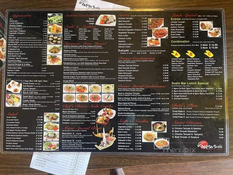 Masa-Sushi - Camarillo, CA menu_pic