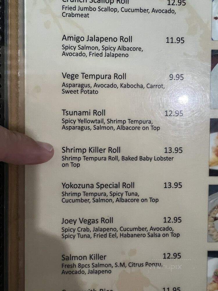 Yokozuna - Oxnard, CA menu_pic