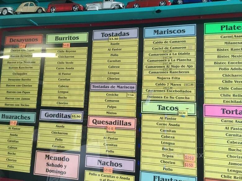 La Cocina Rica - Oxnard, CA menu_pic