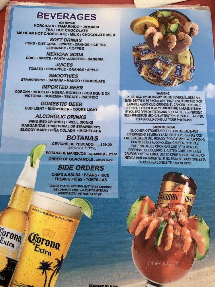 Bahia Restaurant - Oxnard, CA menu_pic