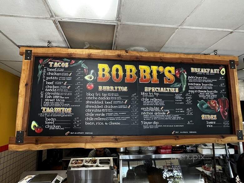 Bobbi's Mexican Food - Camarillo, CA menu_pic
