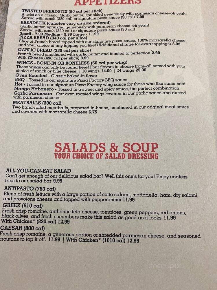 Todd's Pizza Factory - Woodlake, CA menu_pic