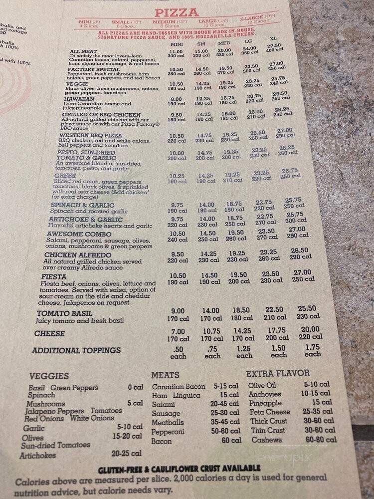 Todd's Pizza Factory - Woodlake, CA menu_pic