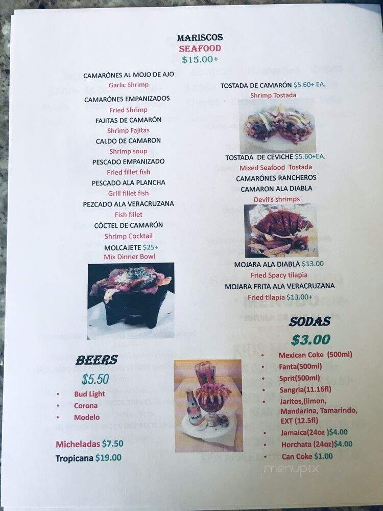 Taqueria & Estrellas - Santa Paula, CA menu_pic