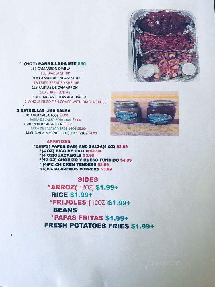 Taqueria & Estrellas - Santa Paula, CA menu_pic