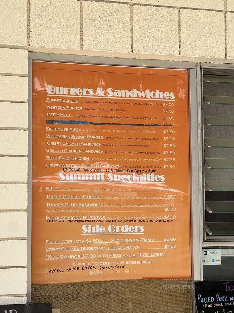 Summit - Santa Paula, CA menu_pic