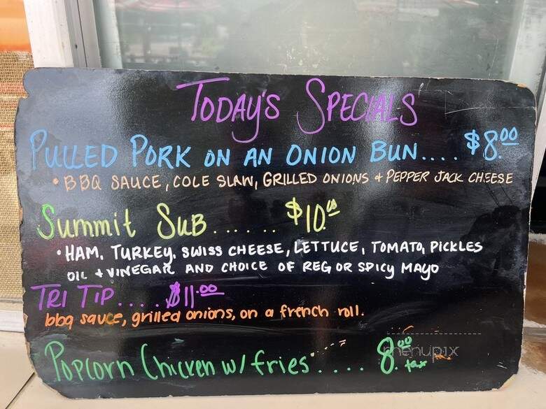 Summit - Santa Paula, CA menu_pic