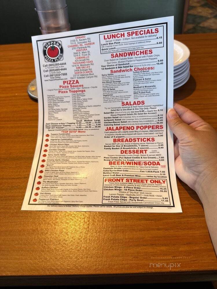 Toppers Pizza Place - Ventura, CA