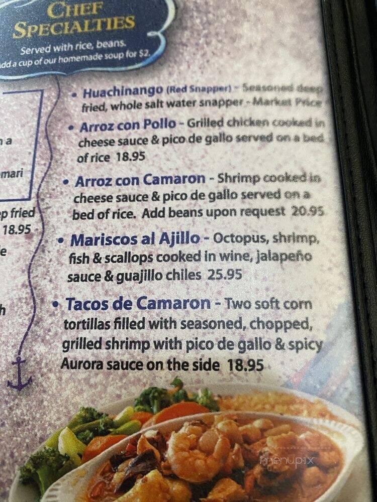 La Costa Mariscos - Bakersfield, CA menu_pic
