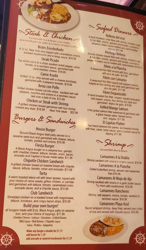 Anita's Mexican Grill - Bakersfield, CA menu_pic