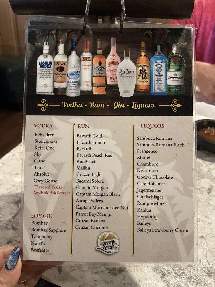 La Cabana - Bakersfield, CA menu_pic