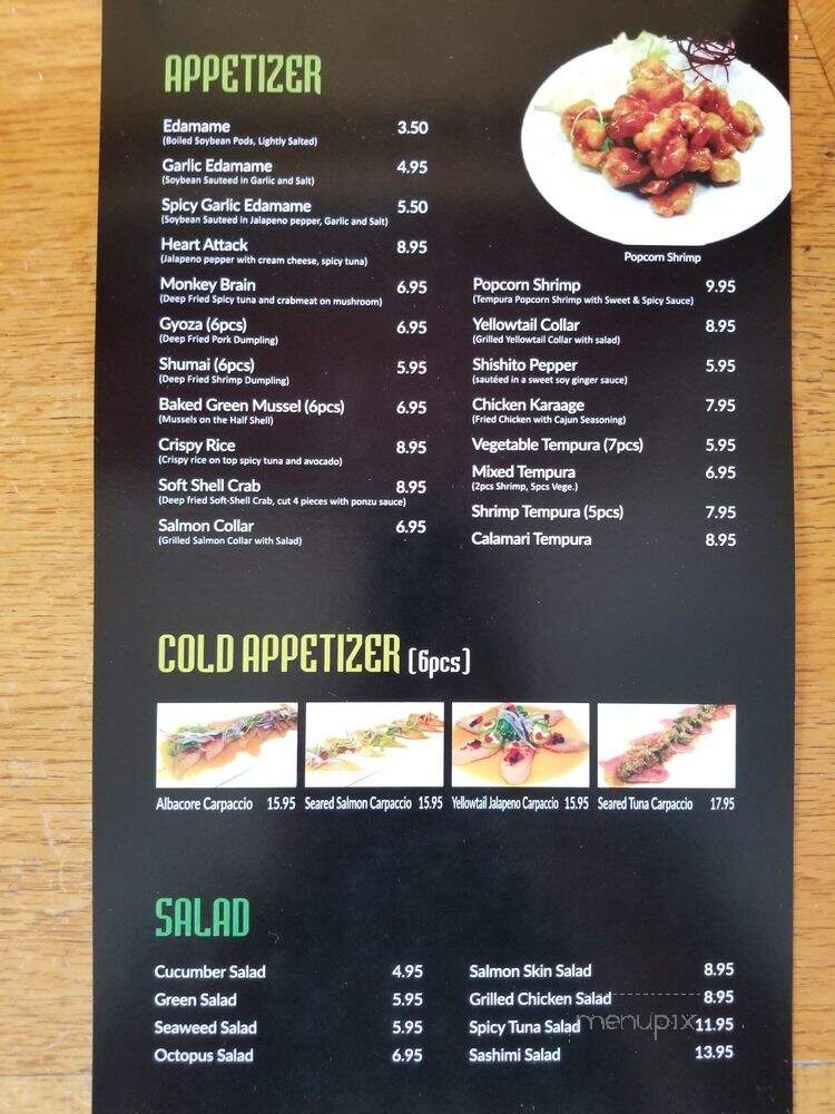 Genki Sushi - Westlake Village, CA menu_pic