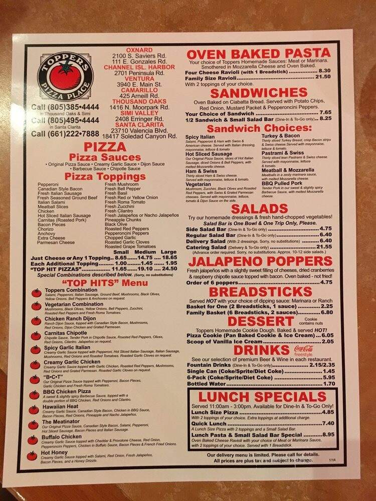 Toppers Pizza Place - Simi Valley, CA