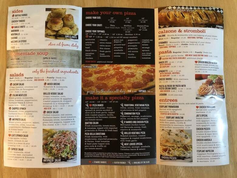D'Amore's Pizza - Thousand Oaks, CA menu_pic