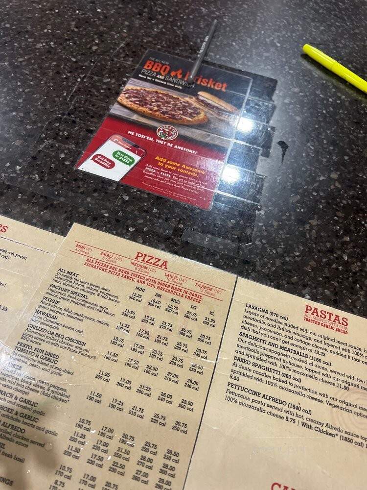 Pizza Factory - Three Rivers, CA menu_pic