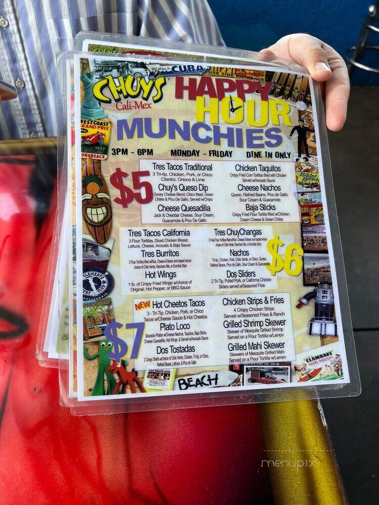 Chuy's Mesquite Broiler Restaurant - Newhall, CA menu_pic