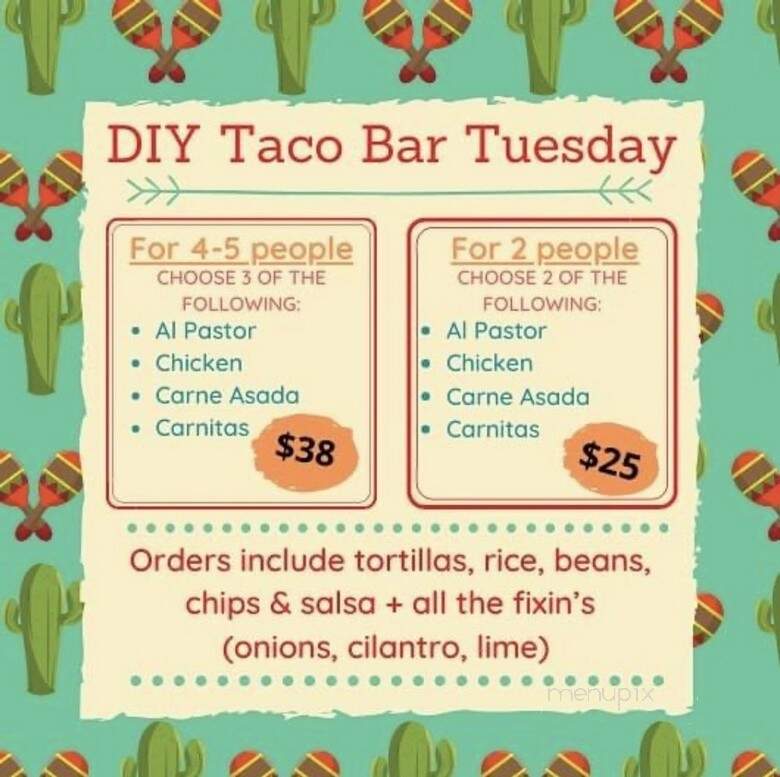El Trocadero Steak House - Newhall, CA menu_pic