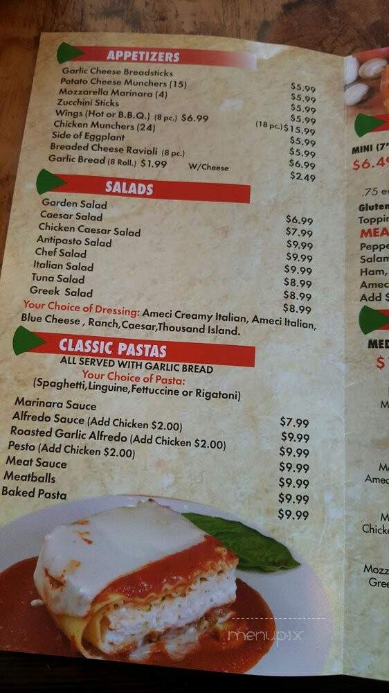Ameci Pizza & Pasta - Newhall, CA menu_pic