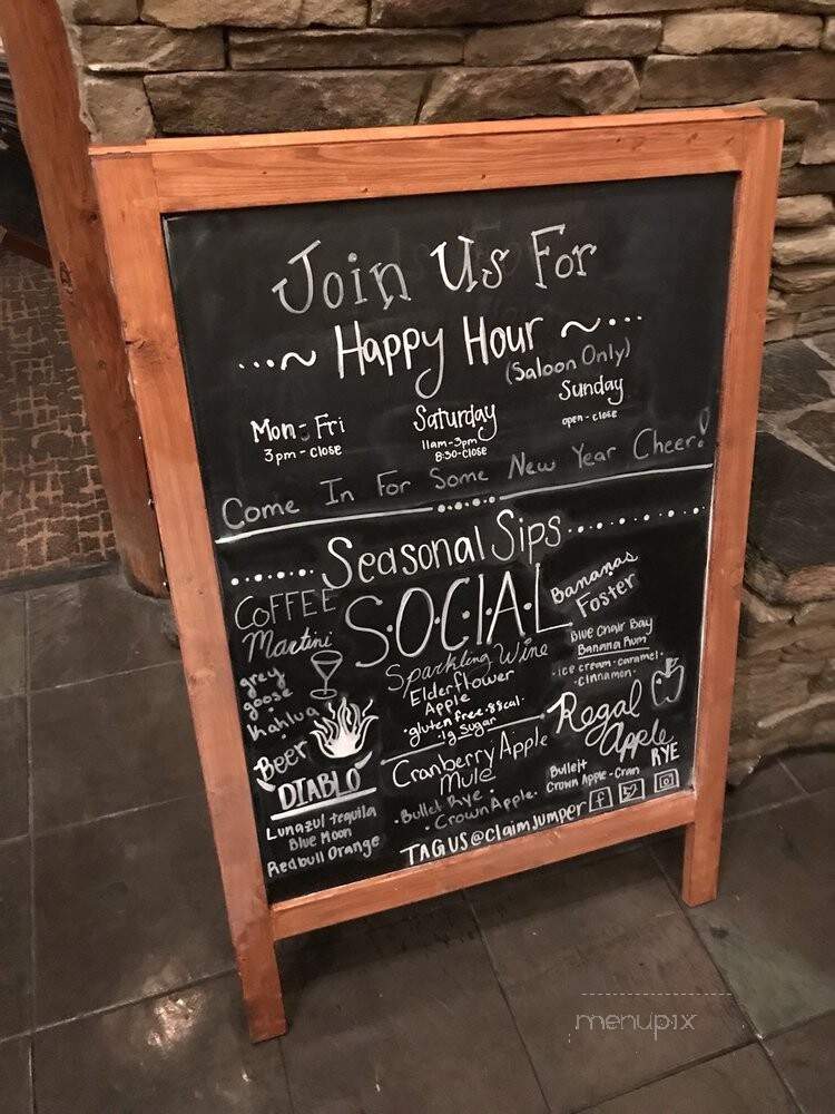 Claim Jumper Restaurant - Stevenson Ranch, CA menu_pic