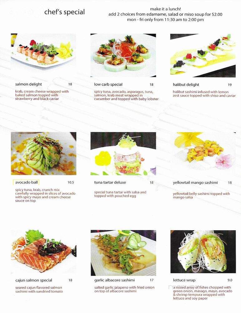 Yamato Restaurant - Agoura Hills, CA menu_pic