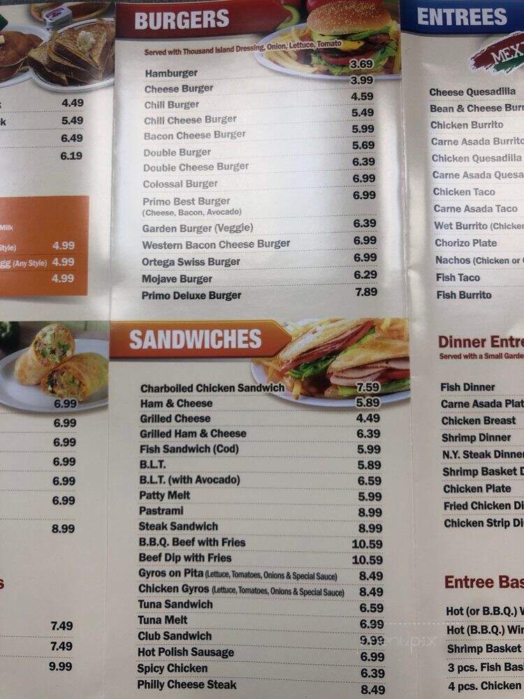 Primo Burgers - Palmdale, CA menu_pic
