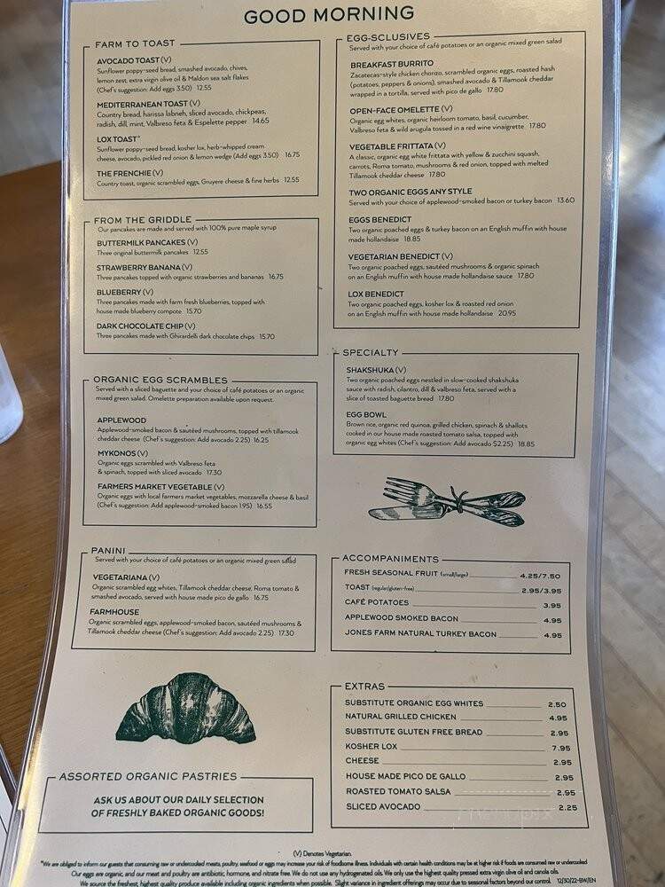 Coral Tree Cafe - Encino, CA menu_pic