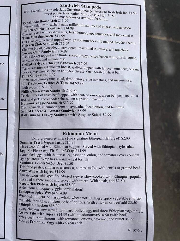 Ranch Side Cafe - Sylmar, CA menu_pic