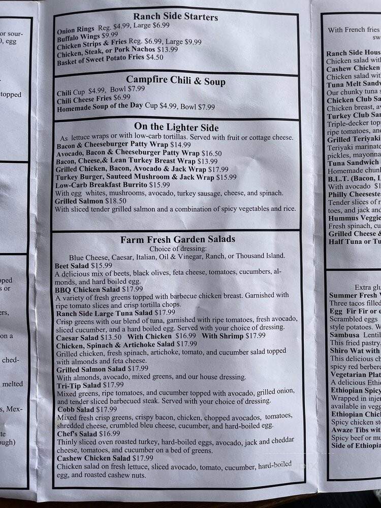 Ranch Side Cafe - Sylmar, CA menu_pic