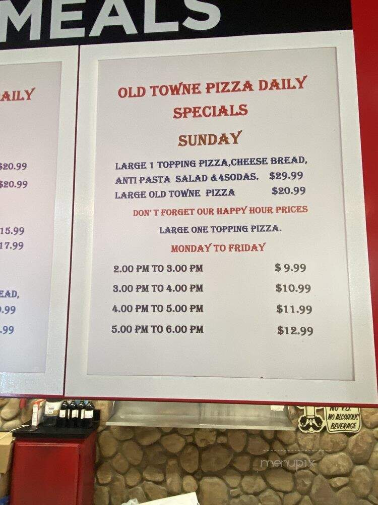Old Towne Pizza - Tehachapi, CA